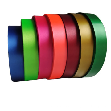 Hot selling single faced polyester satin ribbon for clothing label